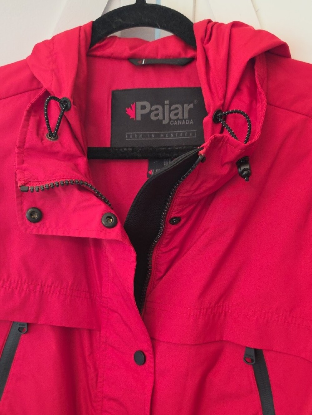 Pajar Red Hooded Trench Coat